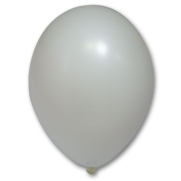 Латексный шарик стандартный белый пастель.