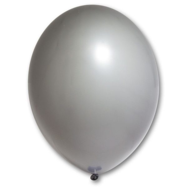Латексный шарик стандартный  серый пастель.