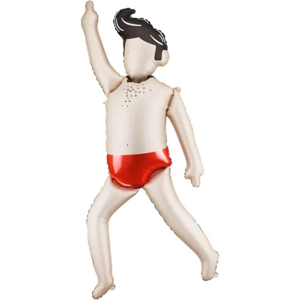 Мачо в червоних плавках