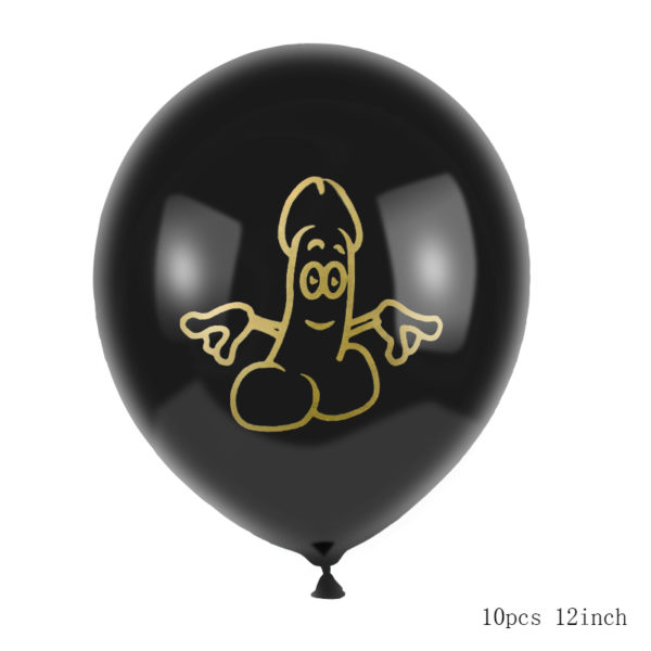 Воздушные шарики на девичник с рисунком пениса
