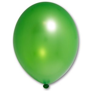 Латексный шарик побольше зеленый металик.