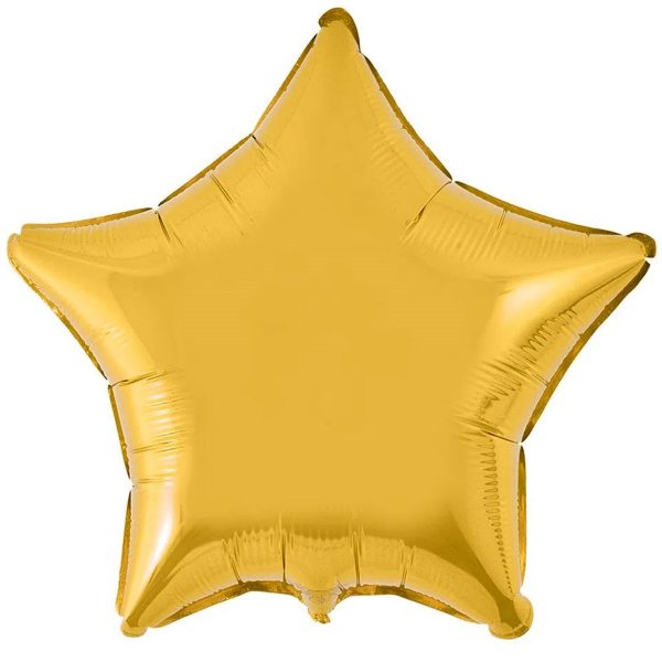 ﻿Фольгированный шар звезда золотая